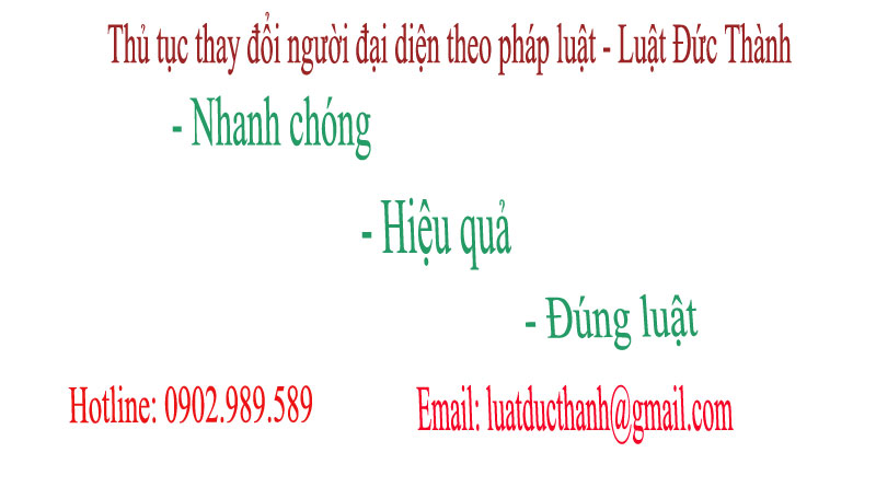 thay đổi người đại diện theo pháp luật 1